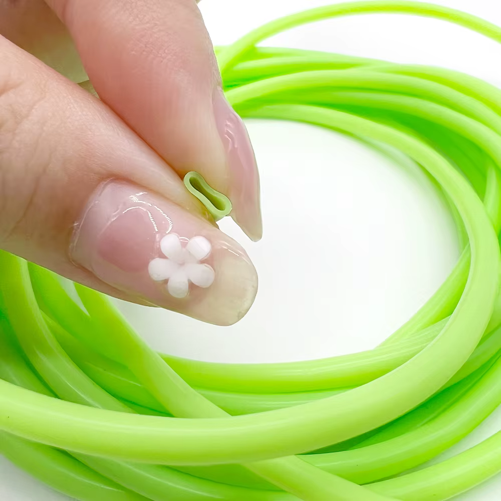 MNFT Tubo luminoso de silicona para pesca y vinilos - Verde/Rosa - imagen 5