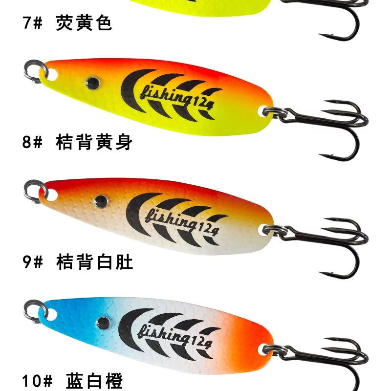 Wobbler Metálico con Anzuelos Triples – Escamas de Pez para Depredadores - imagen 2