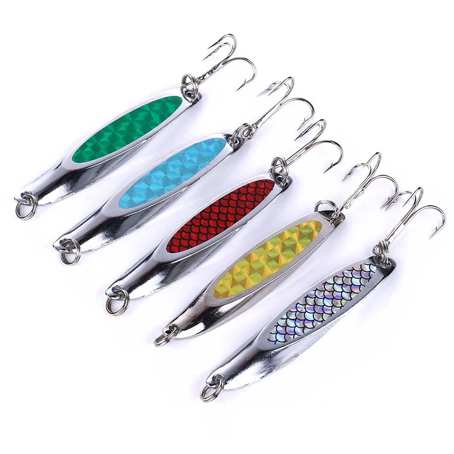 Señuelo de metal tipo cuchara 21 g y 7 cm