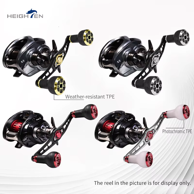 HEIGHTEN Pomo antideslizante para carrete baitcasting con cambio de color