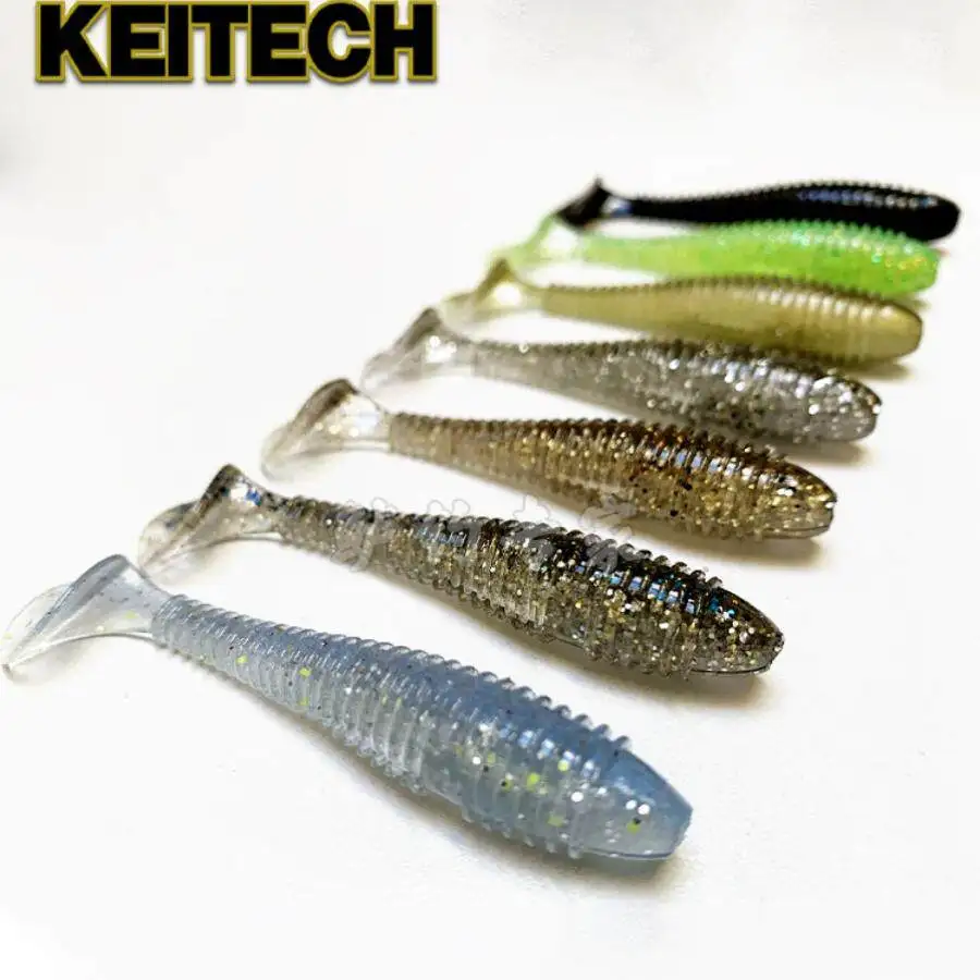 KEITECH Swing Impact FAT señuelo suave con cola en T y clásico - imagen 2