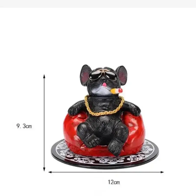Bulldog decorativo estilo figura para coche