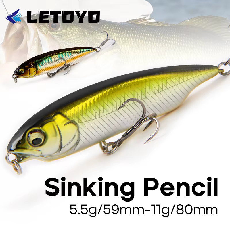 LETOYO Stickbait 59-80mm señuelo lápiz hundimiento trucha