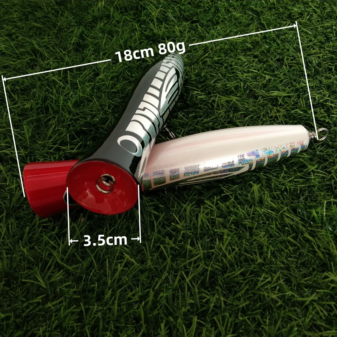 Swolfy señuelo de madera gran tamaño acción splash para pesca - imagen 2