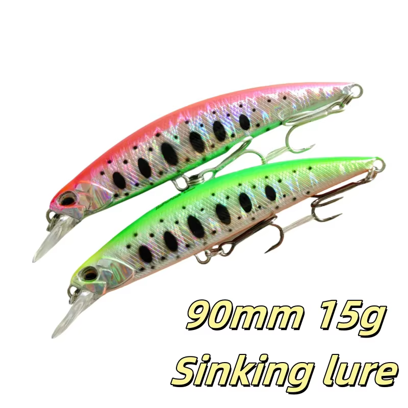 Crankbait sinking 90mm 15g - Señuelo japonés para mar - imagen 4