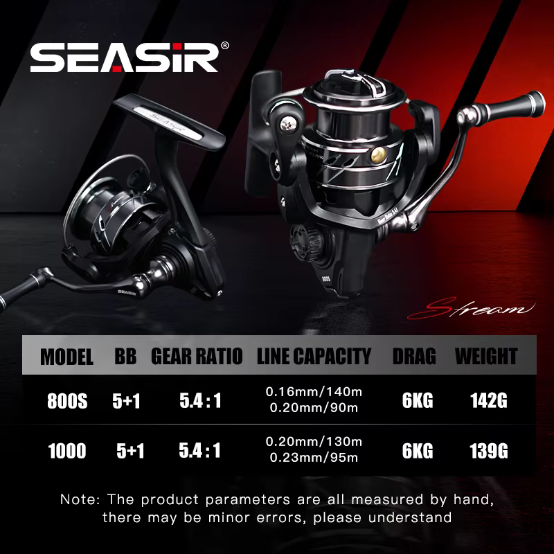SEASIR Carrete giratorio carbono ultraligero 139g – Arrastre 6kg - imagen 2