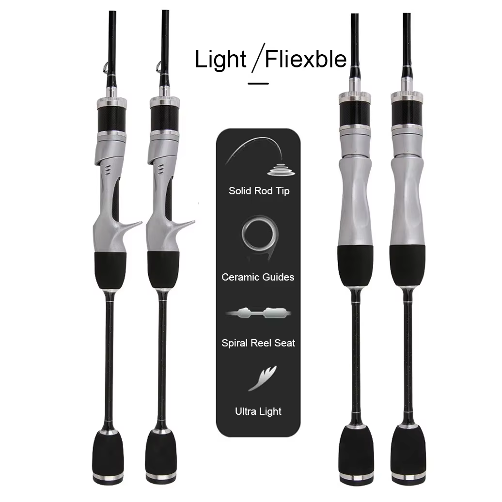 Caña spinning ultraligera carbono – 1.68m para pesca finesse - imagen 4
