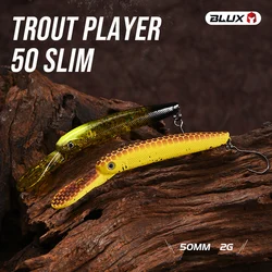 BLUX Trout Player señuelo flotante minnow para trucha en agua dulce
