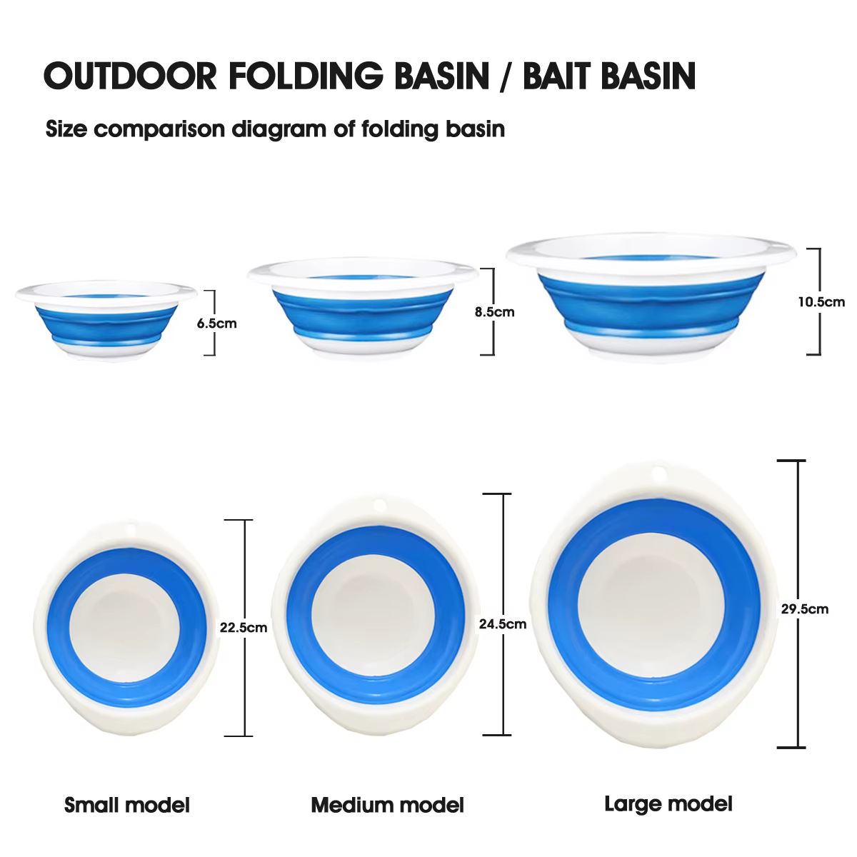 Bandeja Plegable para Cebo de Pesca con Taza Medidora - imagen 3