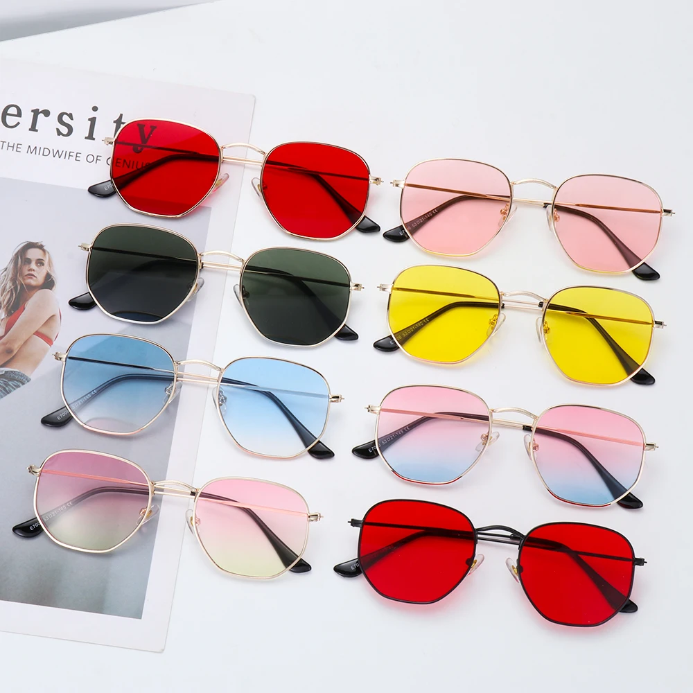 Gafas polarizadas pesca UV400 – Montura metálica, lentes cuadradas espejo - imagen 4