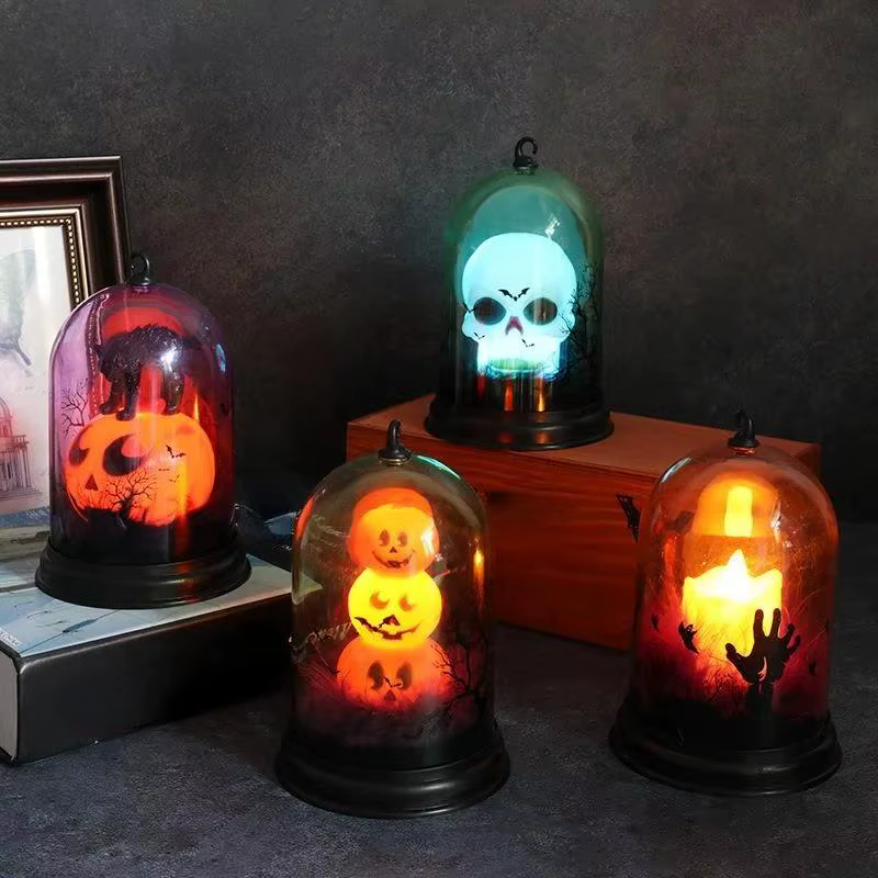 Lámpara LED Calabaza Malvada – Luz Nocturna Portavelas Halloween - imagen 5