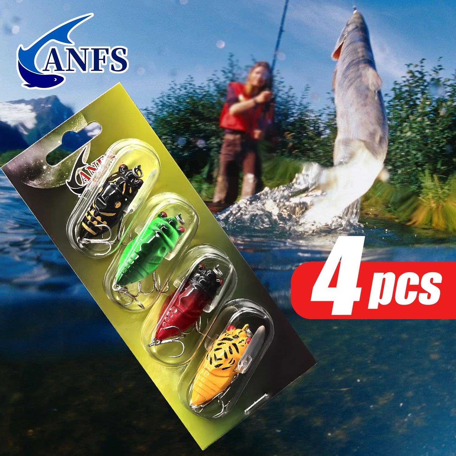 Señuelos artificiales ANFS – Cuerpo realista con acabado premium - imagen 2