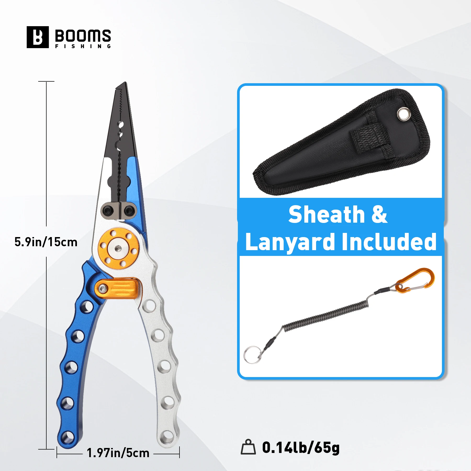 Booms Fishing X01 – Alicates multiherramienta pesca con removedor anzuelos - imagen 5