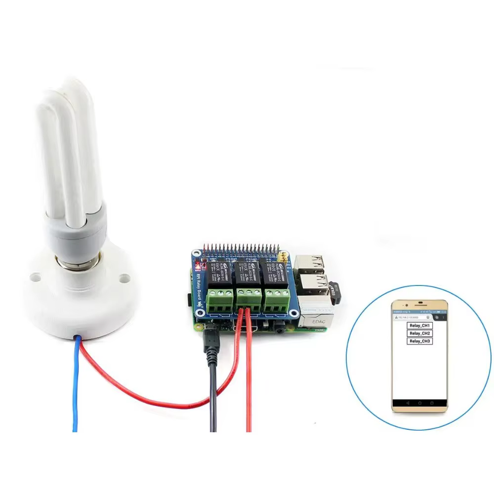 Placa Relé Waveshare para Raspberry Pi 5/4B – Hasta 5A - imagen 5