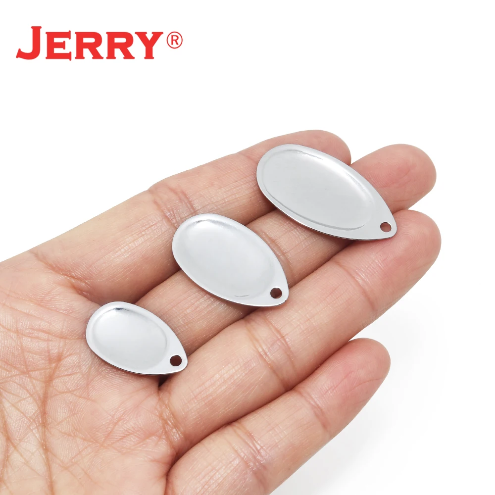 Spinner Blades Jerry French – Acabado latón níquel agua dulce - imagen 4