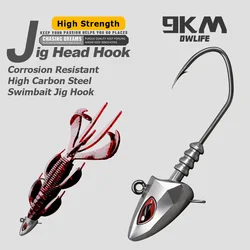 Anzuelos Jig Head Swimbati para Vinilo en Agua Salada