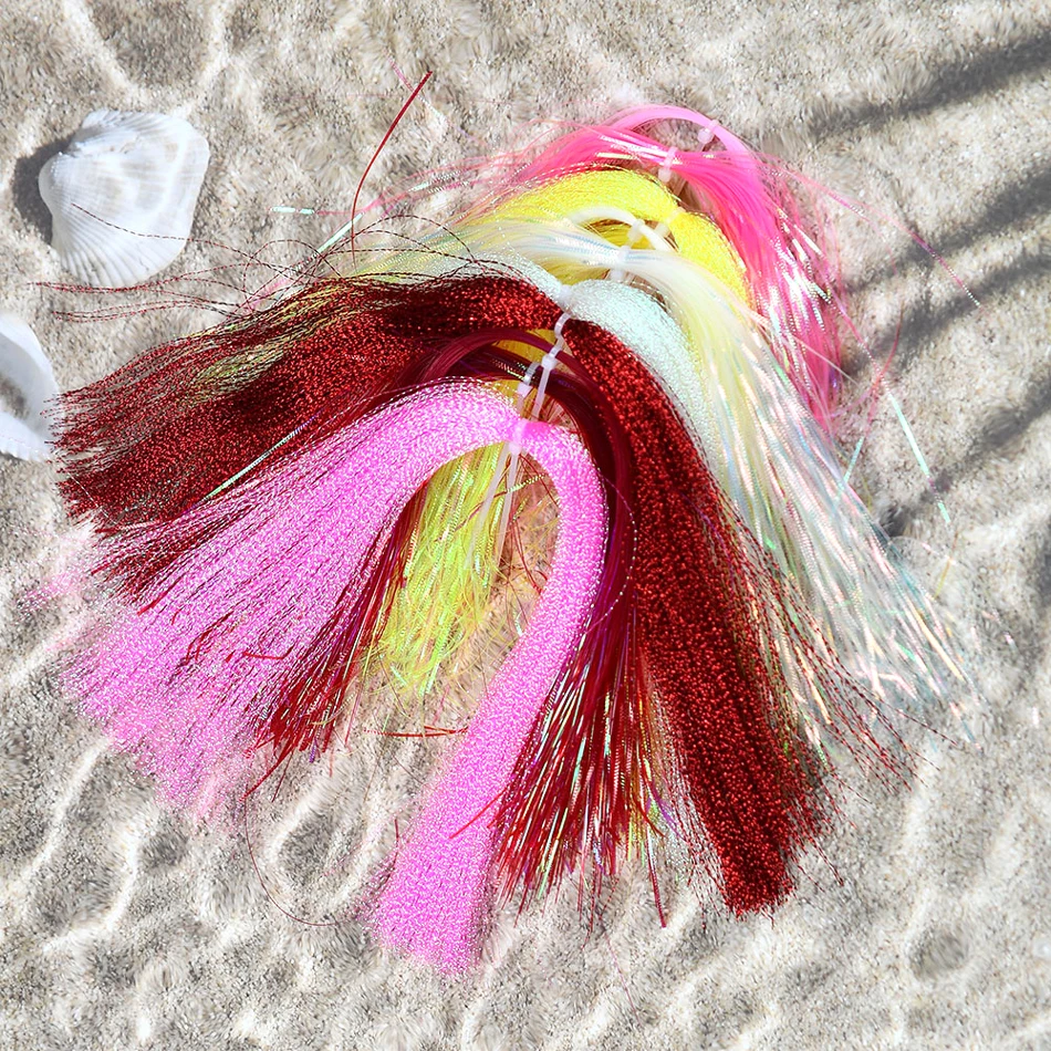 Pack de seis sobres de Flashabou Crystal en varios colores iridiscentes