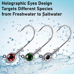Jig Head ojos 3D para vinilo – agua dulce y salada
