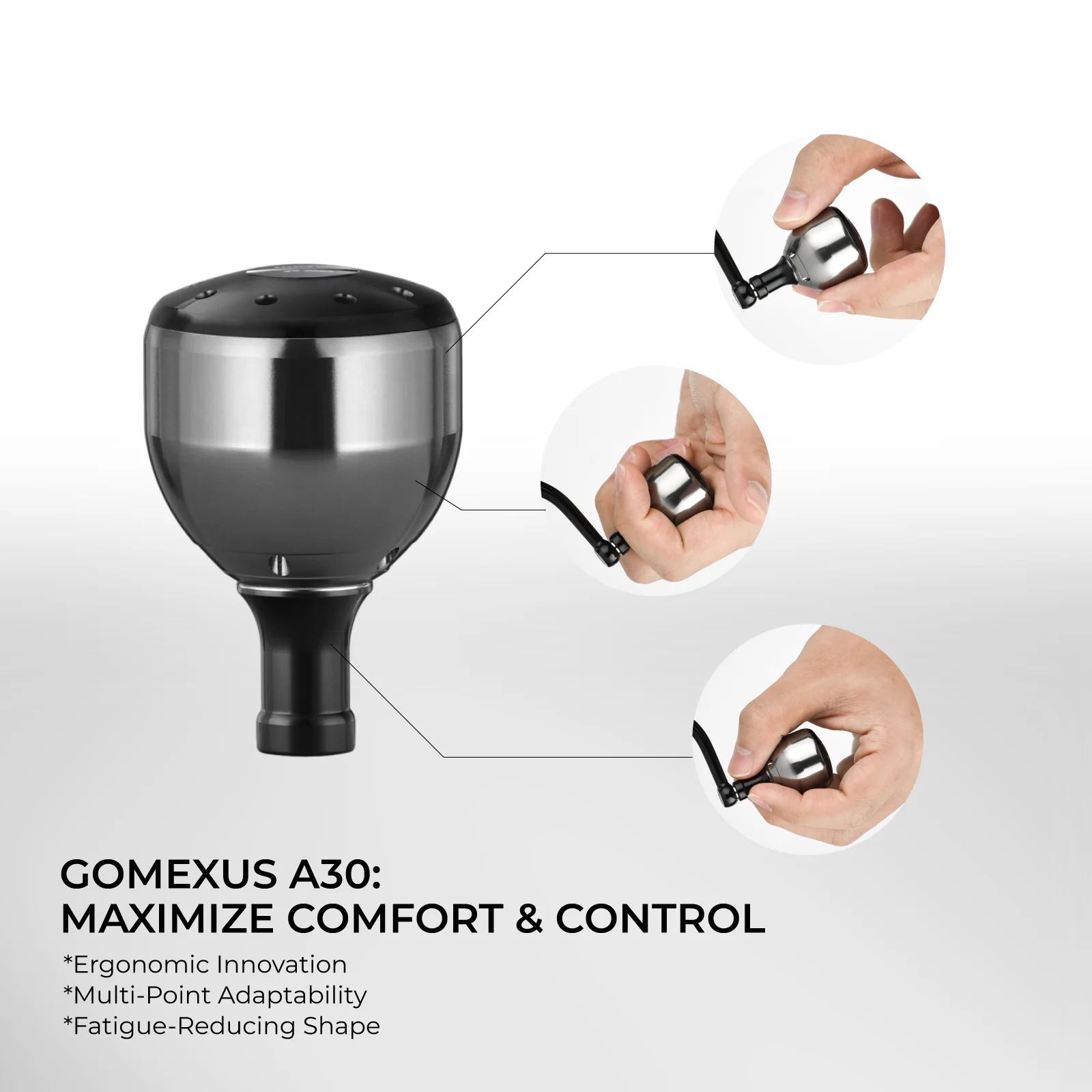 Gomexus Pomo de Carrete para Shimano Stradic Ci4 y Daiwa Certate - imagen 4
