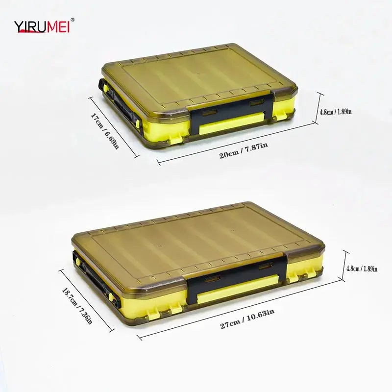 Caja de aparejos doble cara para carpa – Almacenamiento con compartimentos - imagen 2