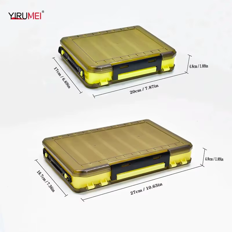 Caja de aparejos doble cara para carpa – Almacenamiento con compartimentos - imagen 2