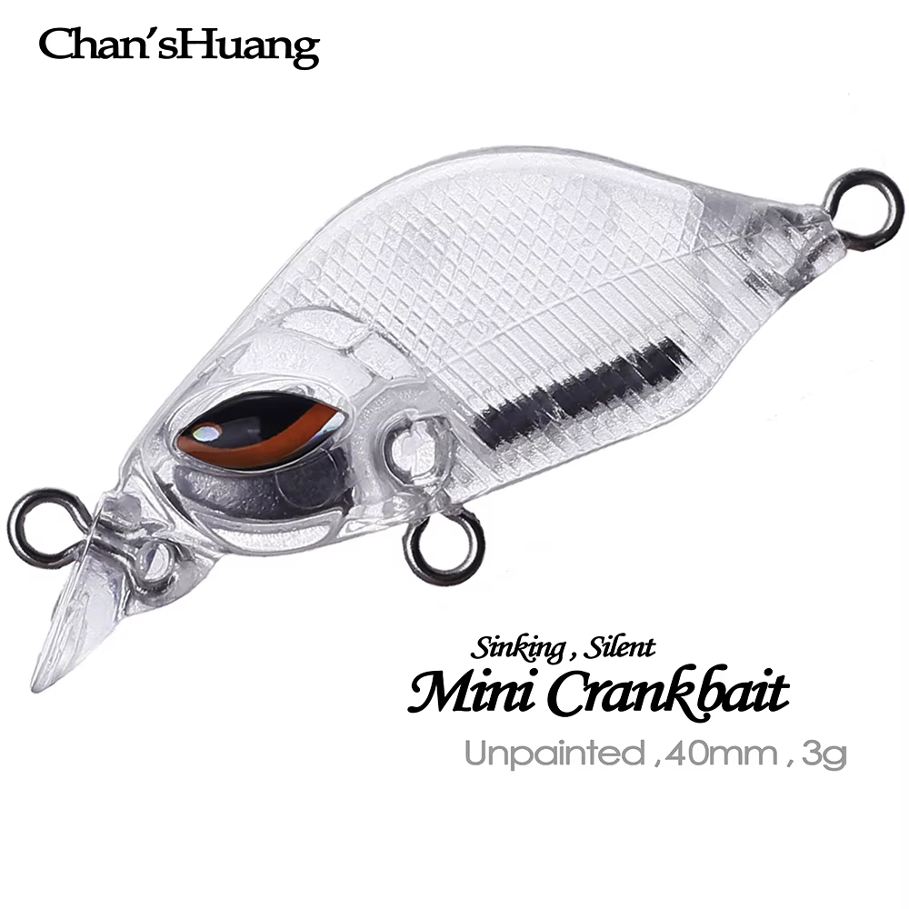 Señuelo Chan's Huang Mini Crankbait hundimiento silencioso artesanal