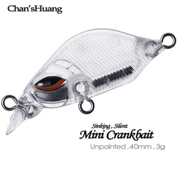 Señuelo Chan's Huang Mini Crankbait hundimiento silencioso artesanal