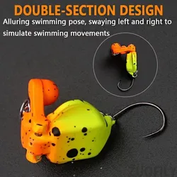 Señuelo duro calamar 3D articulado para jigging marino