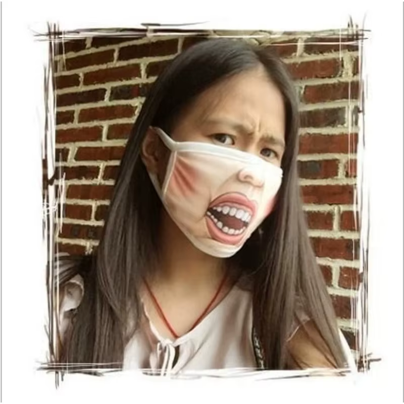 Mascarilla de algodón 3D con cachorro, cálida y antipolvo - imagen 2