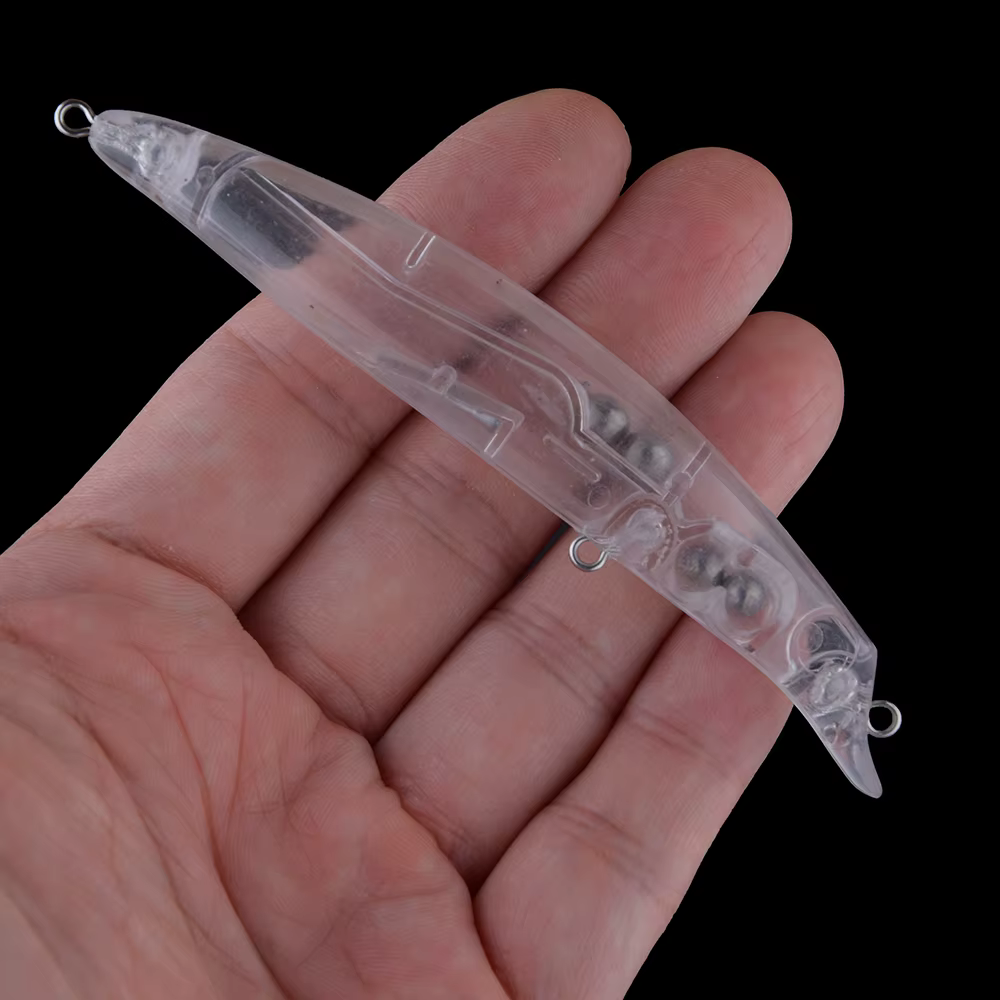 Chan'sHuang Minnow 105mm 12g – Señuelo sonadero blanco sin pintar - imagen 3