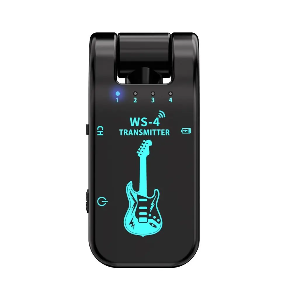 Transmisor inalámbrico de guitarra 2.4G A8 giratorio recargable USB