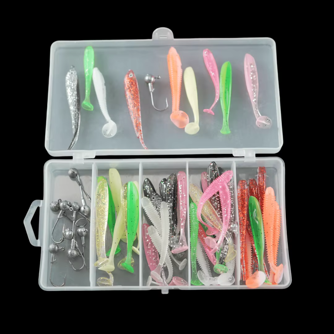 BraVmack Jig Head y Vinilo para Carpa y Mar