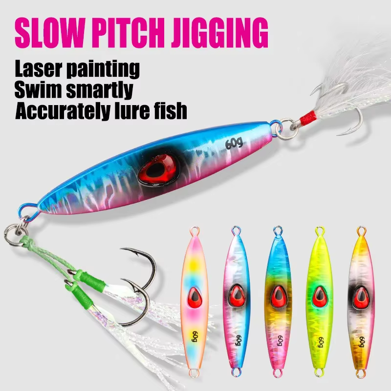 Señuelo jigging metálico de hundimiento rápido para caballa y atún - imagen 2