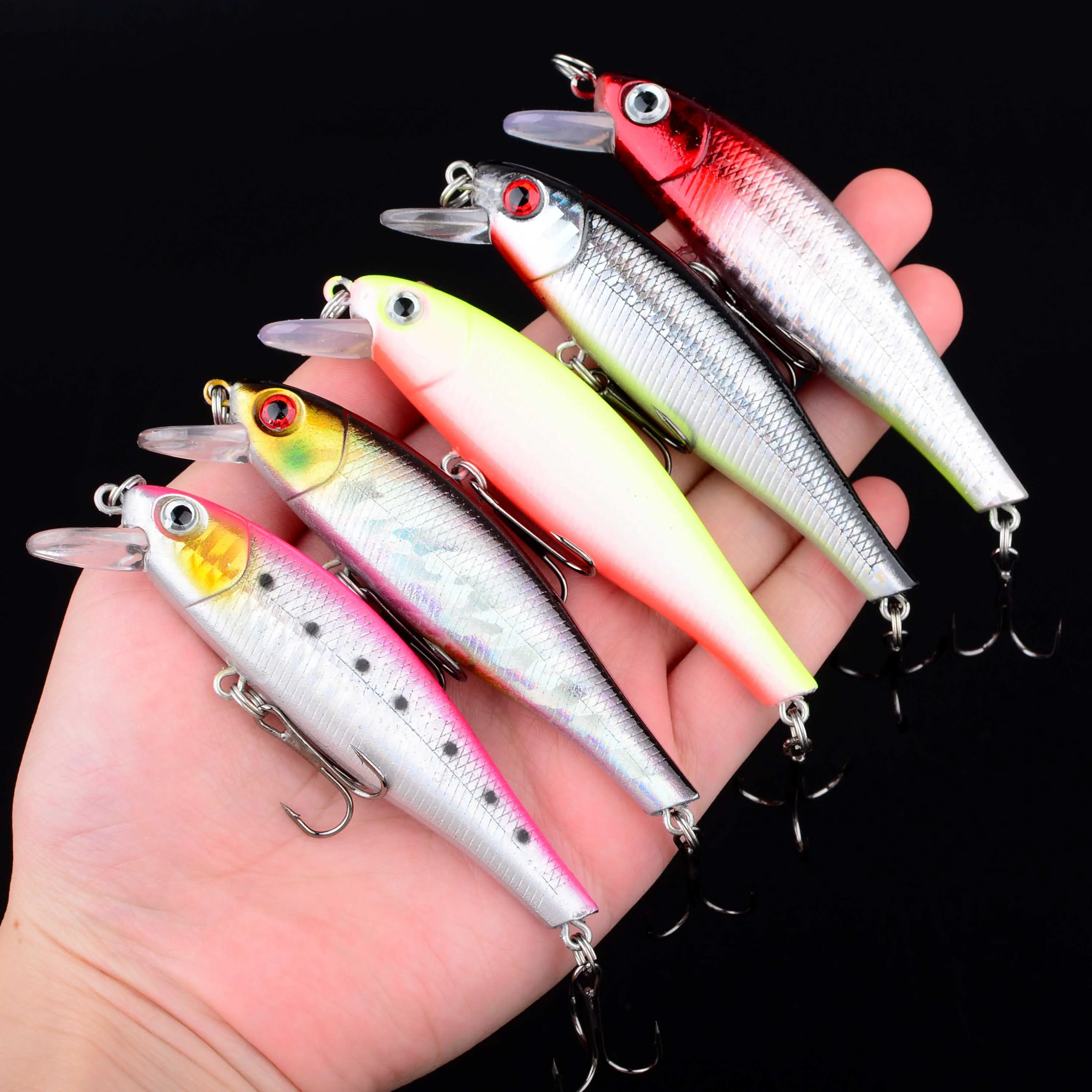 Señuelo jerkbait flotante de lance largo con anzuelo de calidad - imagen 2