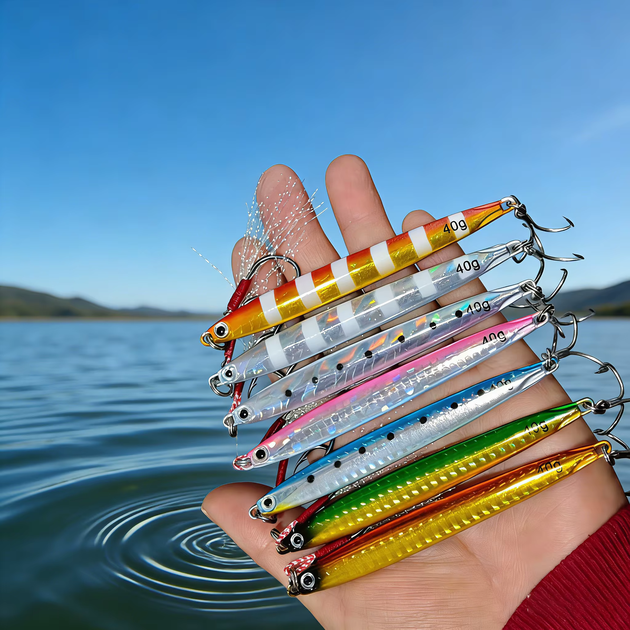 SSZ Jigs metálicos ultraligeros para jigging desde costa - imagen 2