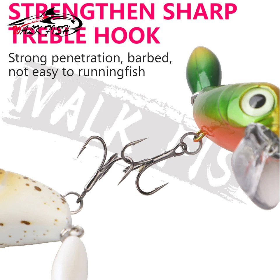 WALK FISH crankbait flotante para lubina y trucha, señuelo duro - imagen 4