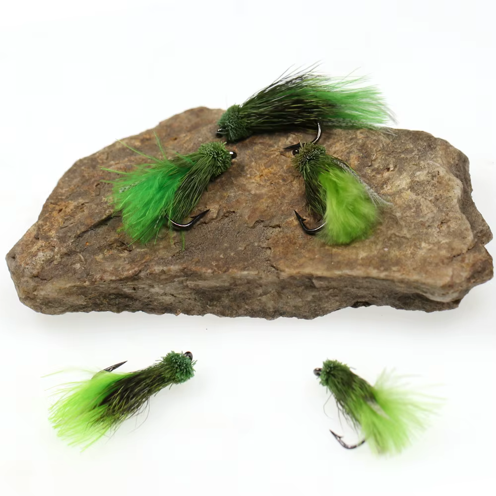 Vtwins cebo pesca con mosca Serpentina para trucha arcoíris y marrón