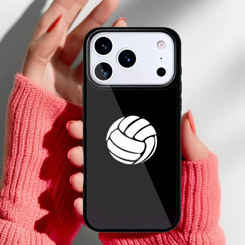 Patrón decorativo de voleibol en la funda