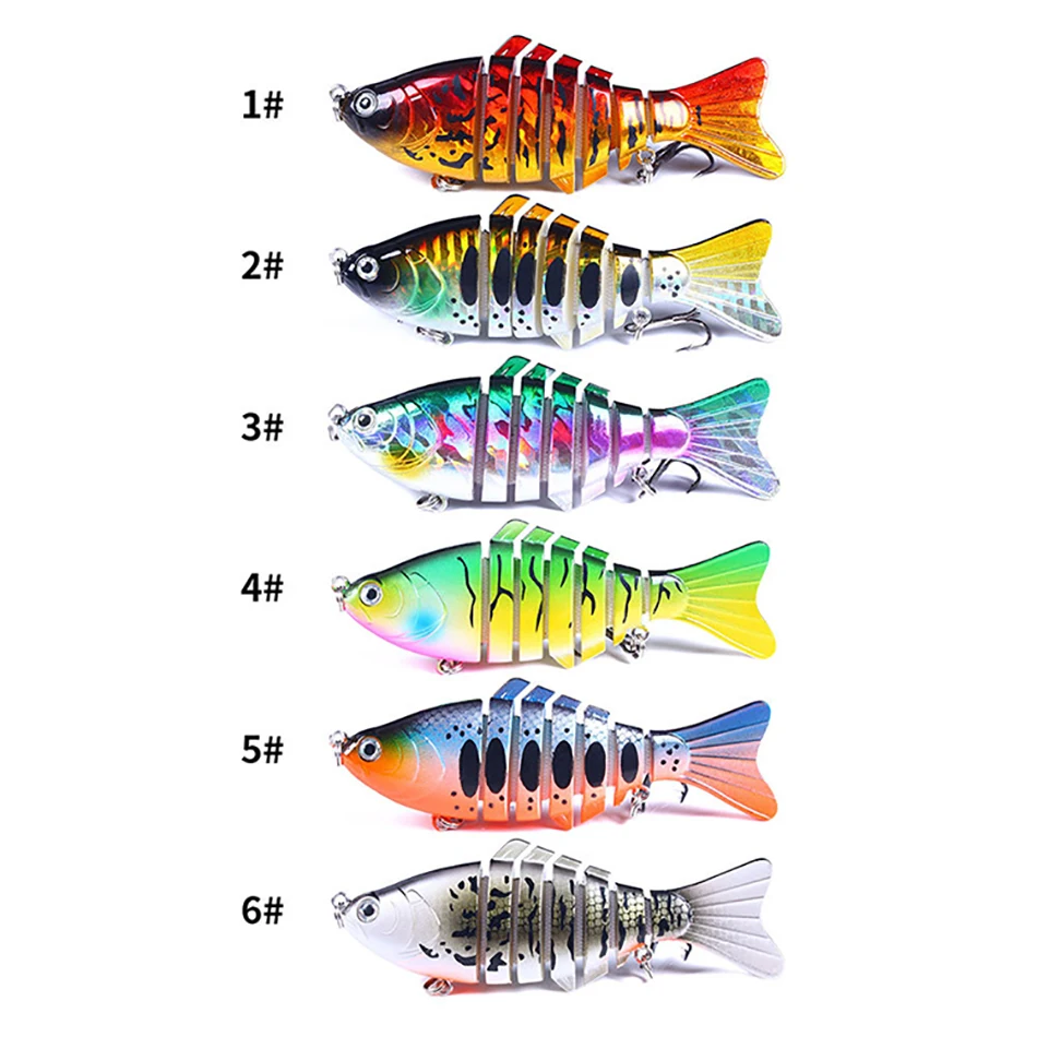 Swimbait multiarticulado se hunde – Crankbait artificiales para pesca - imagen 5
