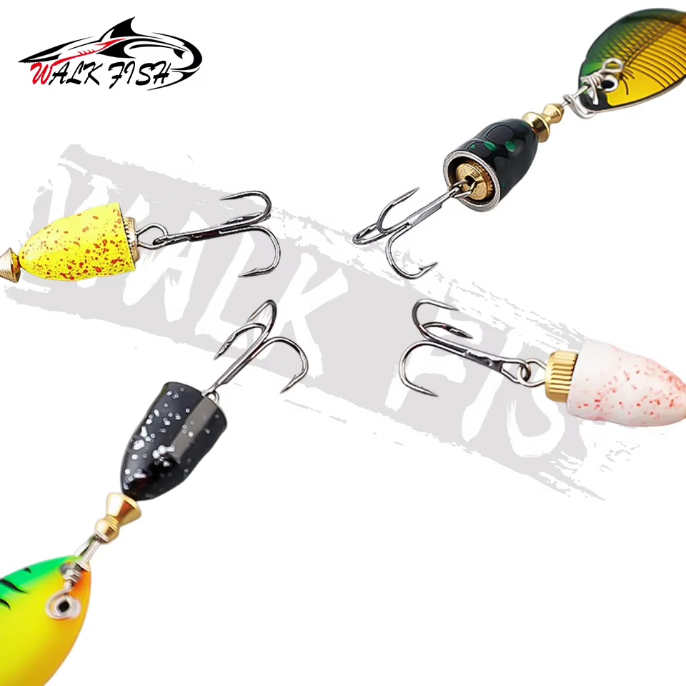 WALK FISH Señuelo Cuchara con anzuelo triple y lentejuelas - imagen 2