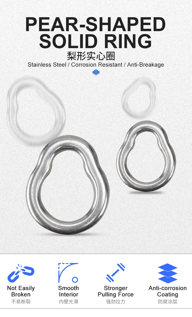 Anillos de pesca tipo pera OBSESSION HT005