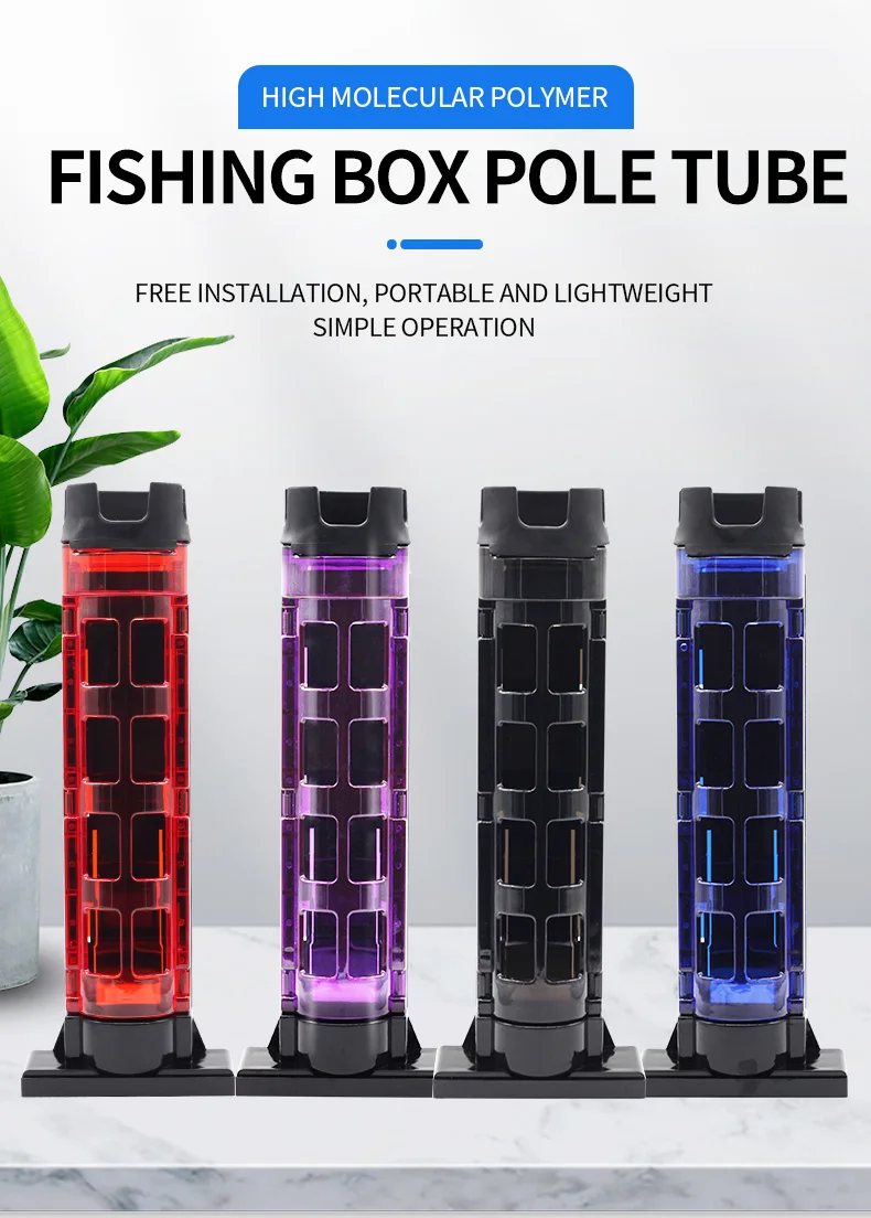 Caja de pesca portátil y soporte para cañas
