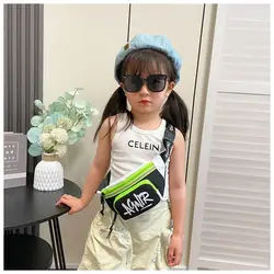 Bolsa de cintura Oxford mini resistente para niñas con letras