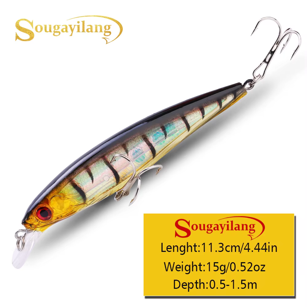 Sougayilang Crankbait Minnow – Señal duro para lubina