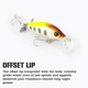 TSURINOYA SENTRY Minnow hundido anti-enganche con hélice