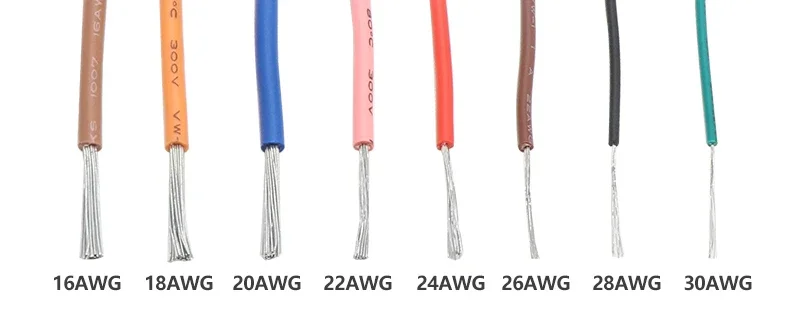 Cable UL1007 mostrando su aislamiento PVC flexible y colorido