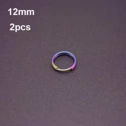 Clip círculo de titanio para aparejos de pesca – llavero multitamaño