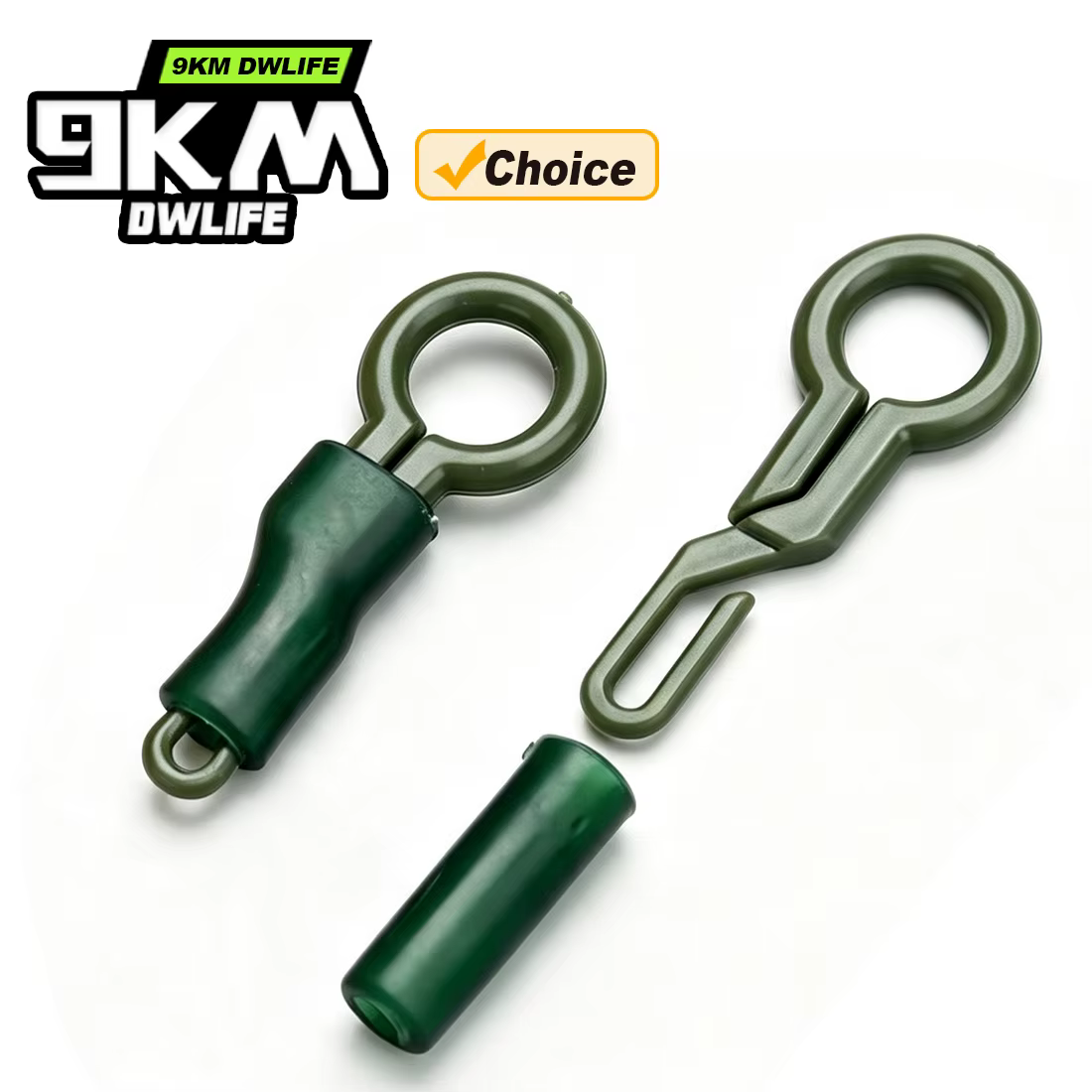 9KM Clips de plomo para carpfishing anti-espanto