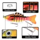 Señuelo oscilante multisegmento de plástico duro biomimético para pesca - imagen 5