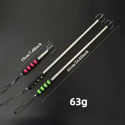Gancho telescópico de pesca aleación aluminio y acero inox